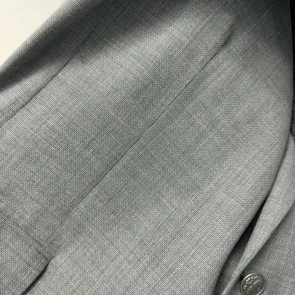 Brooks Brothers Blazer Mens 44L Grey Wool Blend Explorer Regent Fit Classic